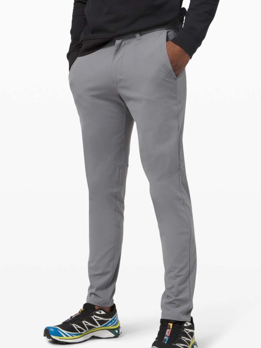 Lululemon Commission Pant Slim Warpstreme Asphalt Grey Size 36